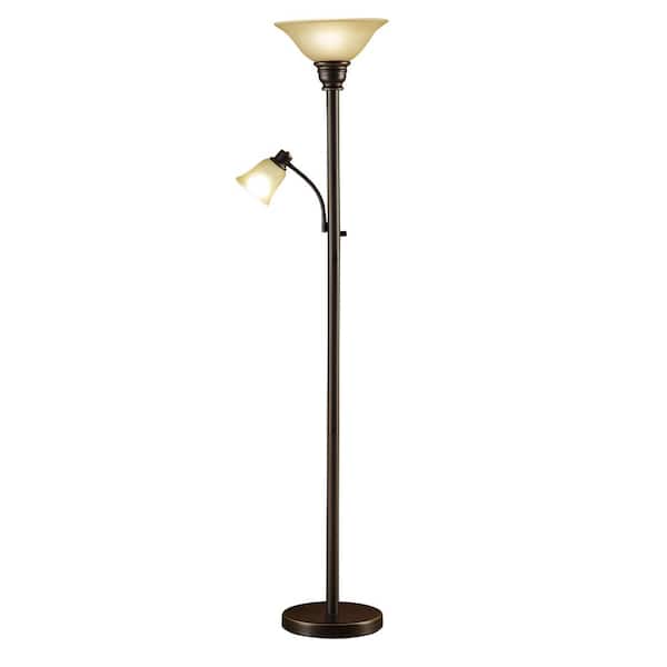 Oil Rubbed Bronze Torchiere Floor Lamp, Bronze Torchiere Floor Lamp