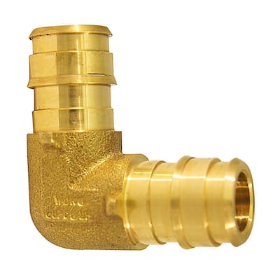 1/2 in. Brass PEX-A Expansion Barb 90 Elbow (10-Pack)