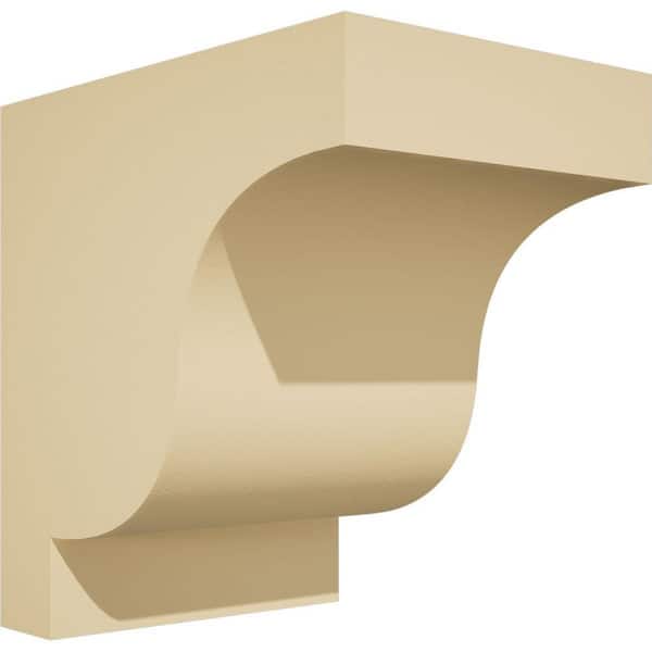 Ekena Millwork Standard Newport 7 in. W x 10 in. H x 10 in. D Signature Urethane Polyurethane Corbel