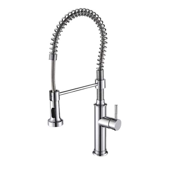 Single Handle Stainless Steel Sprayer Standard Kitchen Faucet in Chrome with CUPC Certification
