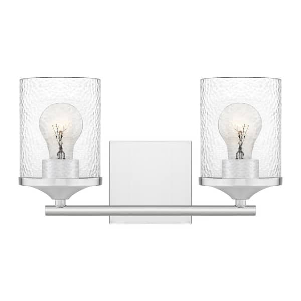 Quoizel Abner 2-Light Polished Chrome Vanity Light