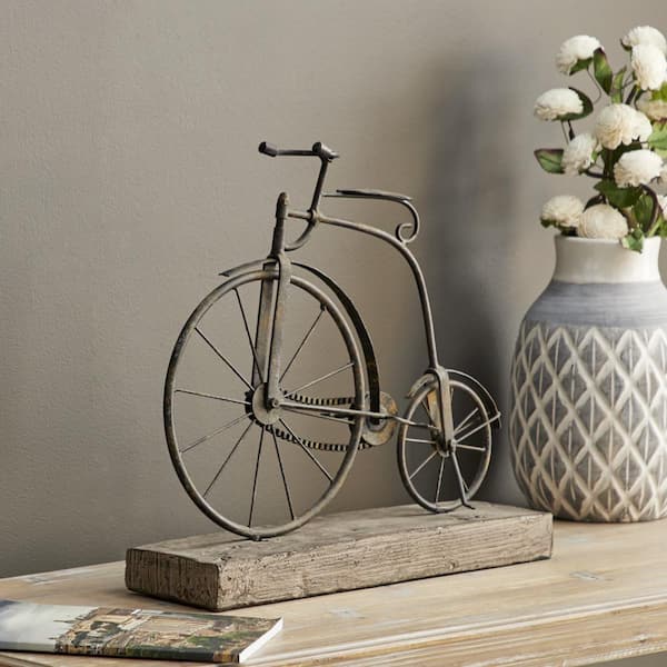 penny farthing wall sculpture