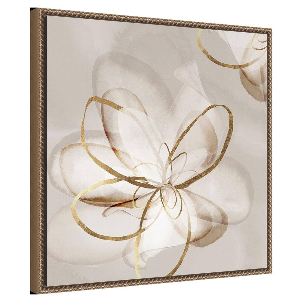 Eva Watts Abstract Floral Canvas Print with Bronze Frame, 22 x 22-in.