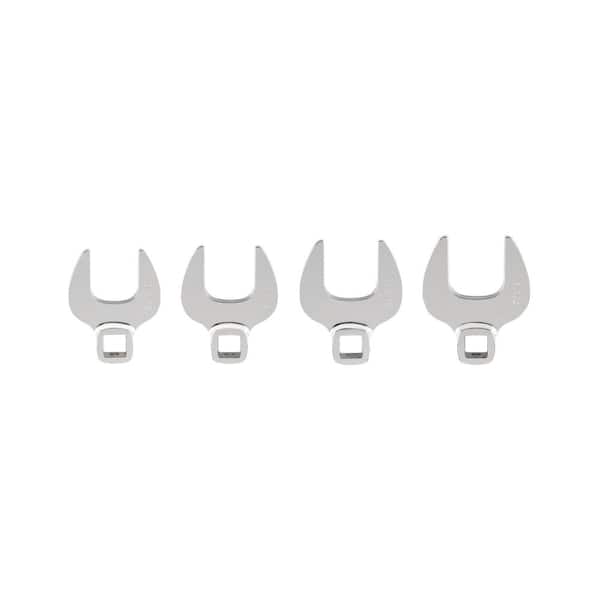 TEKTON 1/2 in. Drive Crowfoot Wrench Set, 4-Piece (1-1/16 in. - 1-1/4 in.)