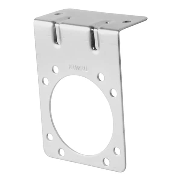 CURT Connector Mounting Bracket for 7-Way RV Blade (Zinc, Packaged)