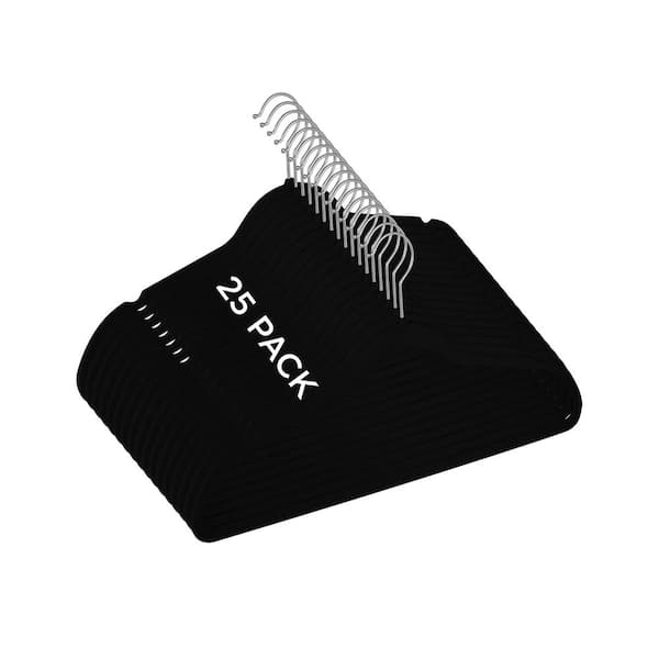 Black Velvet Hangers 25-Pack