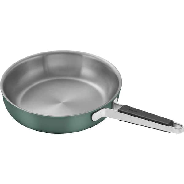 11-inch Green Stainless Steel Frying Pan