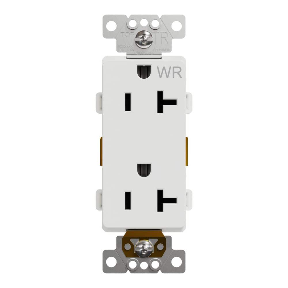 X Series 20 Amp 125-Volt Outdoor Tamper Resistant Heavy-Duty Duplex Outlet Decorator Receptacle Back Wire Clamps White price history on PriceWatchPro