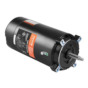 1.5 HP Replacement Pool Pump Motor 56J Frame 115/230-Volt 3450 RPM 1.3 SF 90μF/250V Capacitor, CCW Rotation Round Flange
