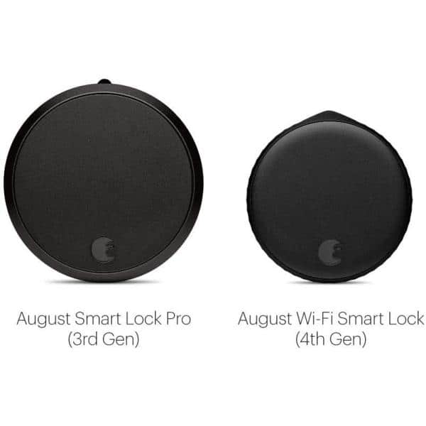 August Matte Black Wi-Fi Smart Lock