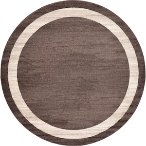 Del Mar Maria Brown 8' 0 x 8' 0 Round Rug