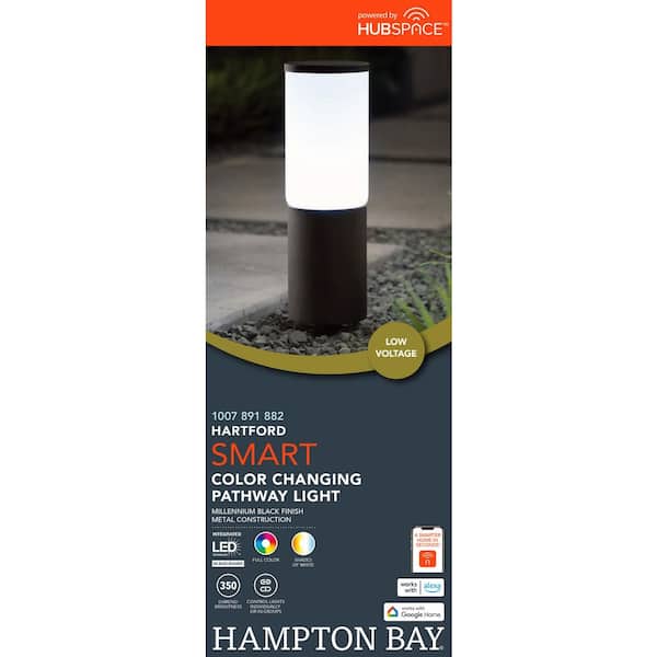 Hampton Bay Hartford 351 Lumen Low Voltage Millennium Black LED