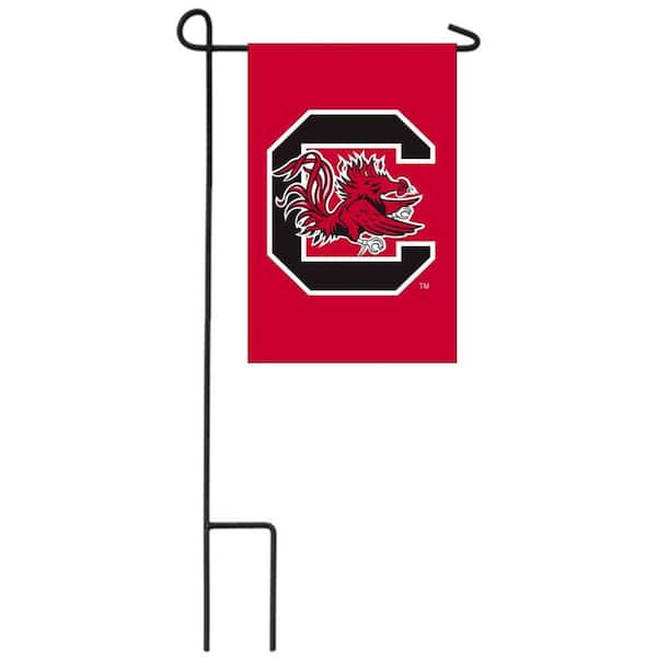 1 ft. x 1-1/2 ft. University of South Carolina 2-Sided Garden Flag with 3-2/3 ft. Metal Flagpole