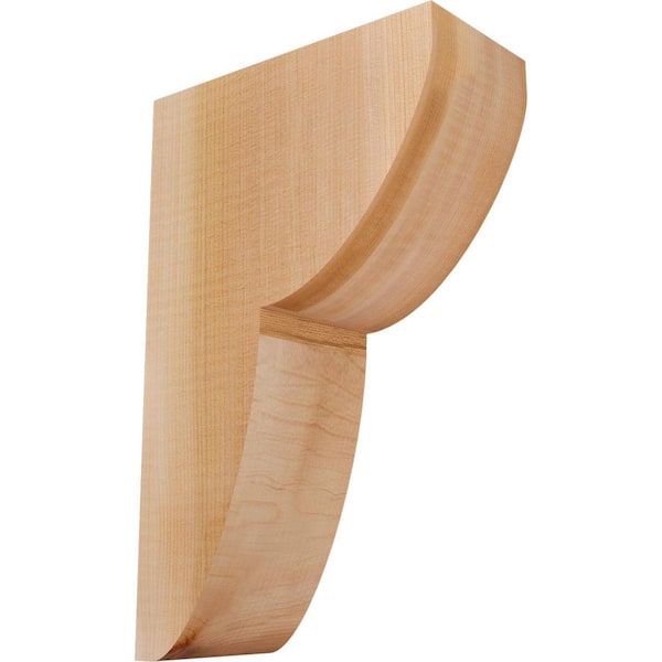 Ekena Millwork 3-1/2 in. x 8 in. x 12 in. Western Red Cedar Crestline Smooth Corbel
