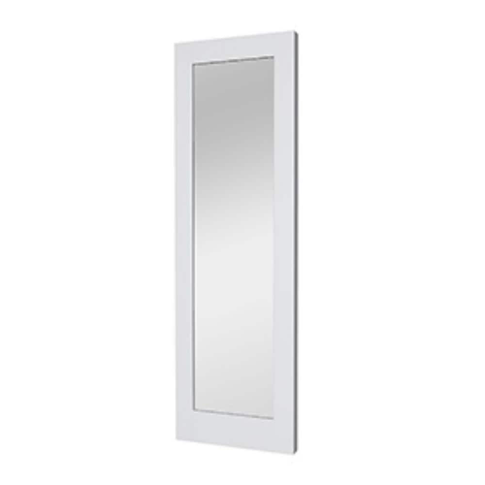 24 in. x 80 in. 1-Lite Mirrored Glass Solid Core White Primed MDF Composite Wood Interior Door Slab for Bathroom price history on PriceWatchPro