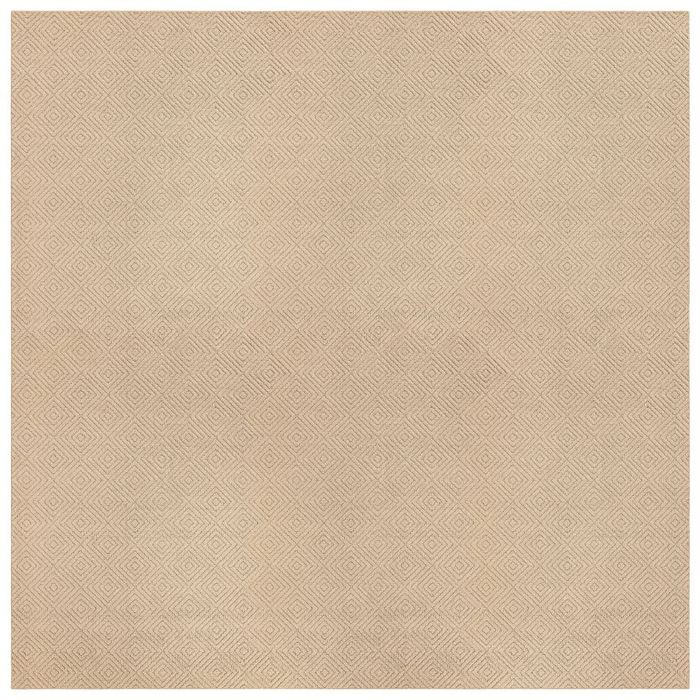 Tan Colour Rug Garland Rug Brentwood Jasmine 12 ft. x 12 ft. Tan Geometric Area Rug ...