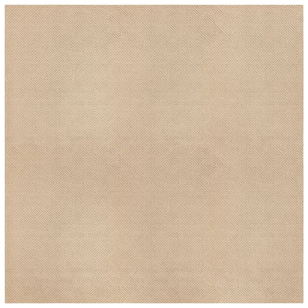 Brentwood Jasmine 12 ft. x 12 ft. Tan Geometric Area Rug