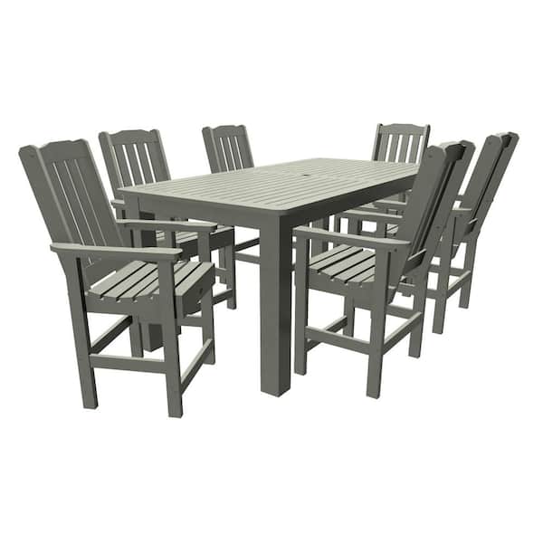 Unbranded Springville 7-Pieces Recycled Plastic Outdoor Counter Dining Set