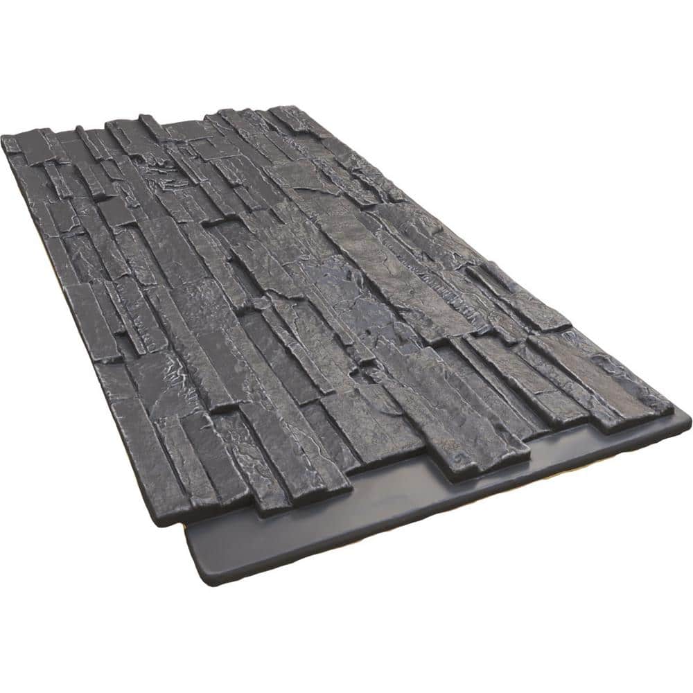 Slate Gray Faux Stone Panel for Interior and Exterior