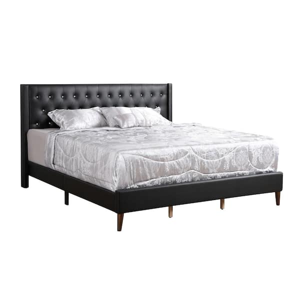 AndMakers Bergen Black Queen Panel Bed PF G1631 QB UP The Home Depot