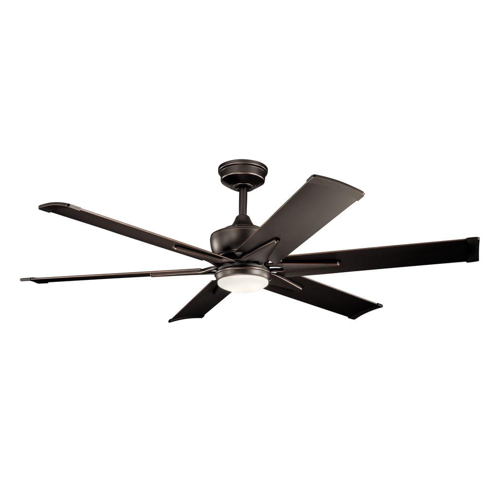Reviews For Kichler Szeplo Ii 60 In Integrated Led Outdoor Olde Bronze Downrod Mount Ceiling Fan With Light 300300oz The Home Depot
