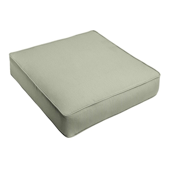 SORRA HOME Sunbrella Revive Stem Rectangle Outdoor Seat Cushion