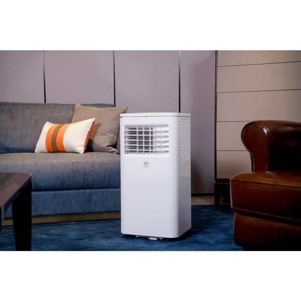 AireMax 6,000 BTU White Portable Air Conditioner with Dehumidifier