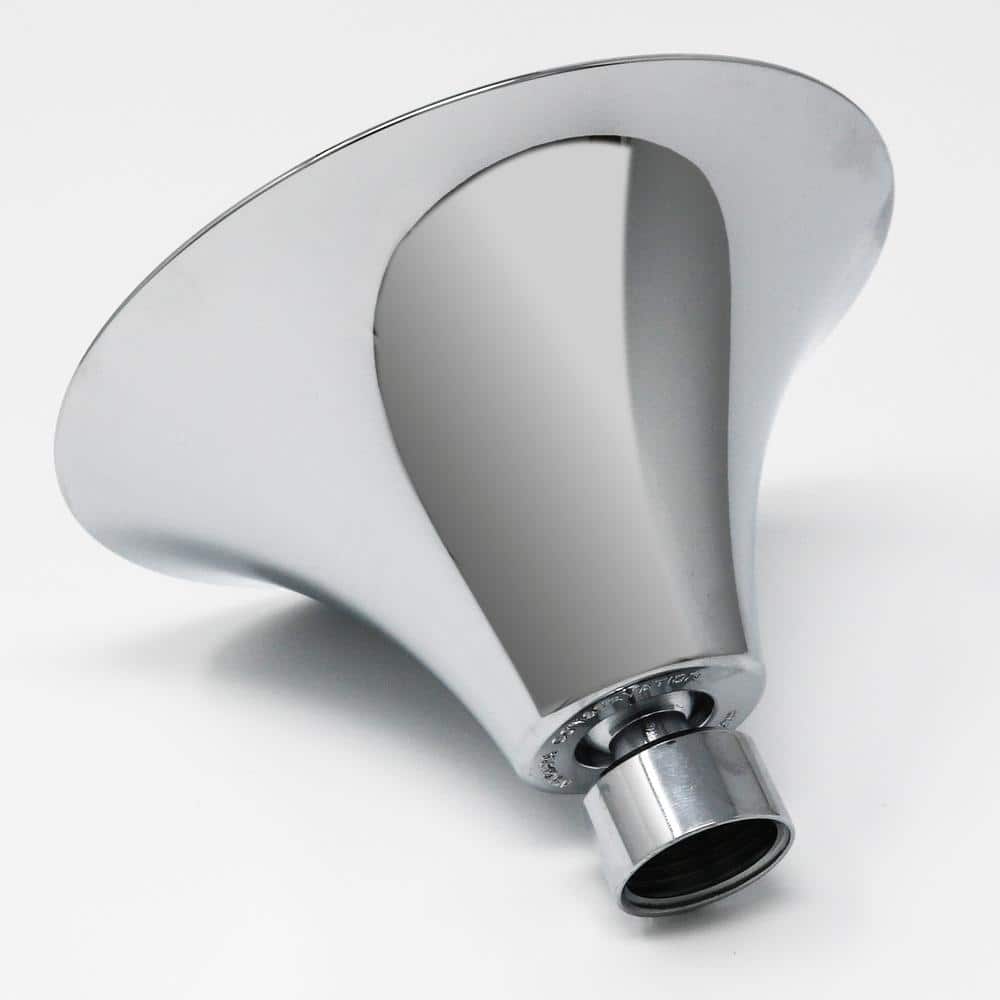 Chrome Medium Round Wall Mounted Rain Shower Head