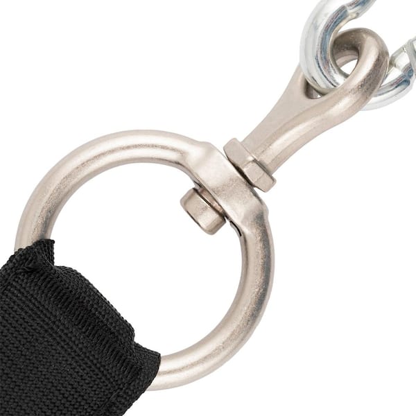 PLAYBERG Hanging Black Nylon Straps with Metal Carabiners (Set of 2)  QI003465.2 - The Home Depot