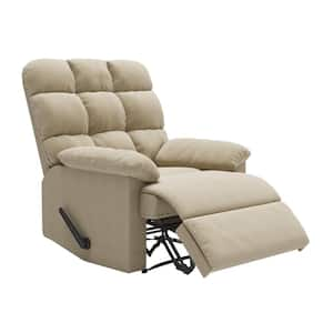 Khaki Microfiber Wall Hugger Recliner