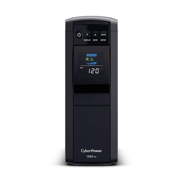 1350VA 120-Volt 10-Outlet Surge Protected Tower UPS