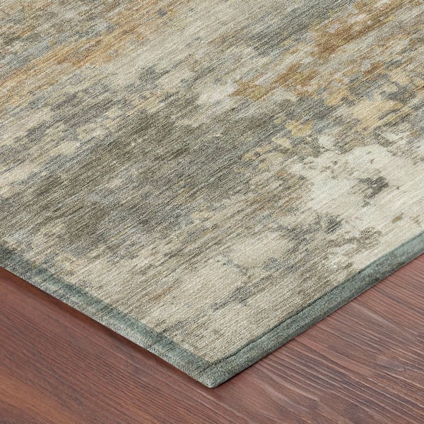 Chantille Machine Washable Indoor/Outdoor Abstract ACN2810 Khaki 10 ft. x 14 ft. Area Rug