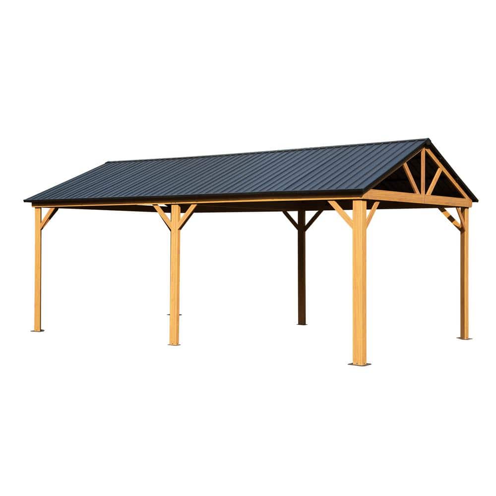 domi outdoor living 12 ft. x 20 ft. Outdoor Gazebo Galvanized