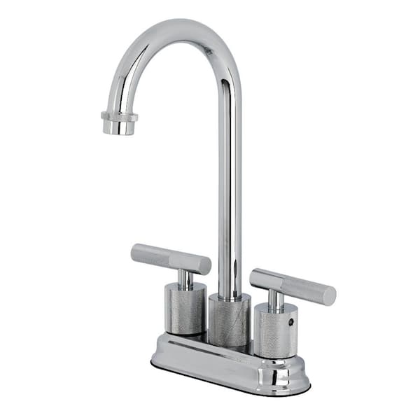Convergent 2-Handle Bar Faucet Deckplate Included in Polished Chrome