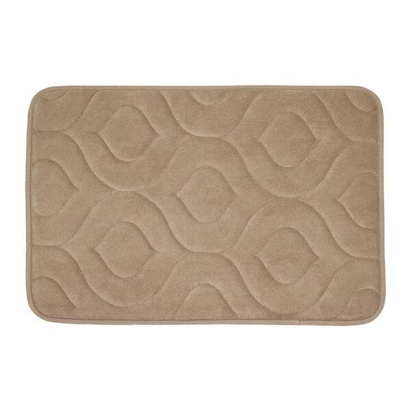 BounceComfort Naoli Linen 20 in. x 30 in. Memory Foam Bath Mat