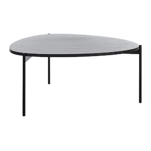 Sven 31.5 in. Dark Gray/Black Wood Coffee Table