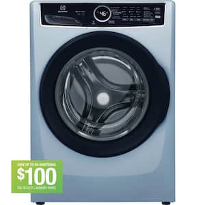 27 in. 4.5 cu.ft. HE Front Load Washer with LuxCare Wash System 20-minutes Fast Wash, ENERGY STAR in Glacier Blue