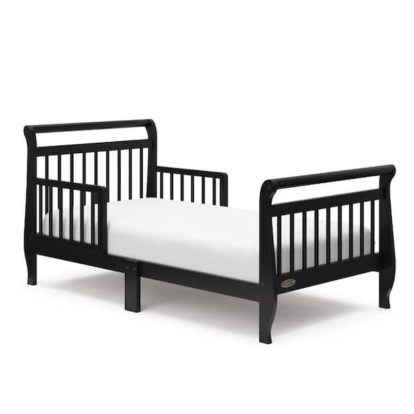 Graco Classic Sleigh Black Crib Toddler Bed