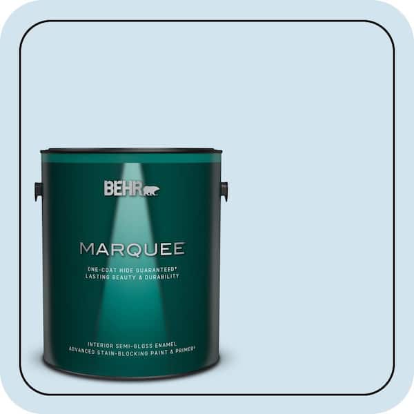 BEHR MARQUEE 1 gal. #570C-2 Mystic Harbor Semi-Gloss Enamel Interior Paint & Primer