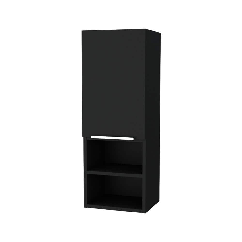 "11"" X 32"" Rectangular Black Bathroom Medicine Cabinet with Two Shelves, Single Door" price history on PriceWatchPro