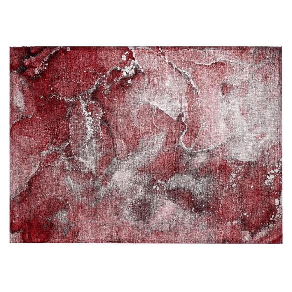 Merlot 2 ft. x 3 ft. Woven Abstract Polyester Rectangle Indoor/Outdoor Area Rug price history on PriceWatchPro