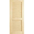 Kimberly Bay 18 In. X 80 In. Louvered Solid Core Unfinished Wood ...