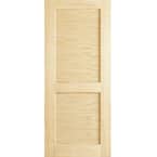 32 in. x 80 in. Louvered Solid Core Unfinished Wood Interior Door Slab