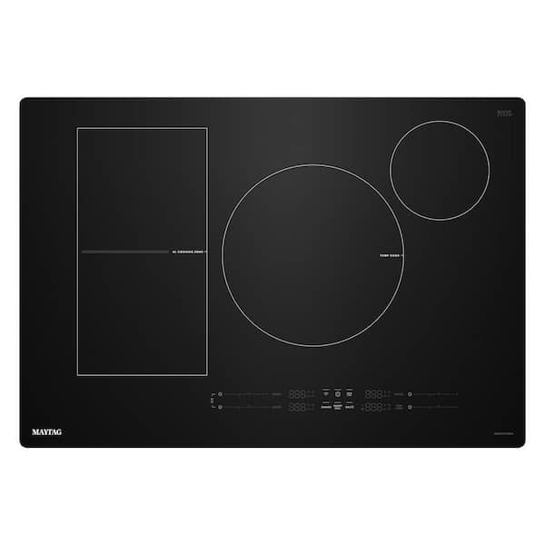 30 in. 4-Elements Induction Electric Cooktop in Black with Power Boost