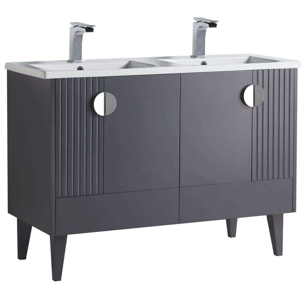 Vani (✿˘︶˘*）　♪ FINE FIXTURES Venezian 48 in. W x 18.11 in. D x 33 in. H Bathroom
