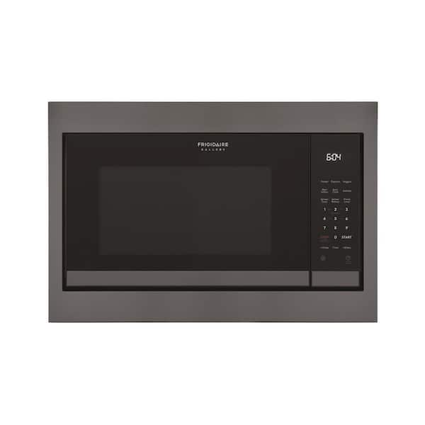 Gallery 27 in. Trim Kit for Built In Microwaves in Black Stainless Steel