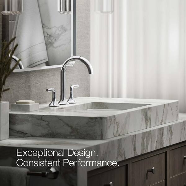 KOHLER Occasion Bathroom Sink Faucet Spout with Cane Design in Polished Chrome