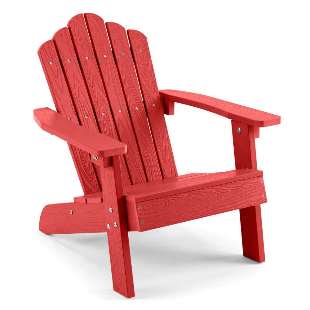 21.5 in. HIPS Kids Adirondack Chair with Tilted High Backrest and 165 lb. Capacity, Red price history on PriceWatchPro