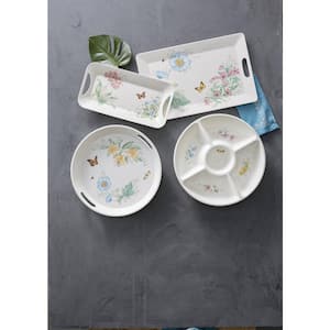 Butterfly Meadow Melamine Multi Color Large Round Tray