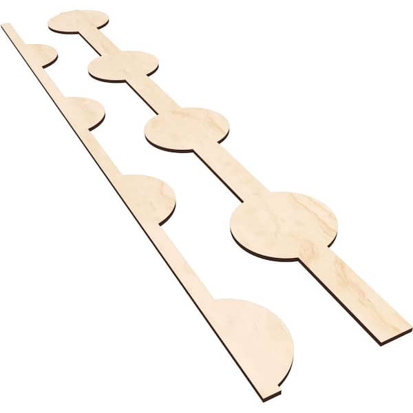 Ekena Millwork Bridgeport 47 in. H x 0.25 in. W Slatwall Panels in Birch 12-Pack